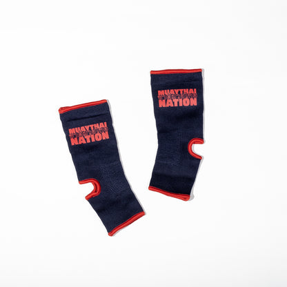Muay Thai Nation elastic compression ankle guards