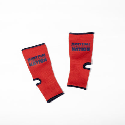 Muay Thai Nation elastic compression ankle guards