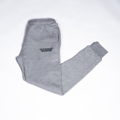 Muay Thai Nation light grey fleece joggers with embroidered logo