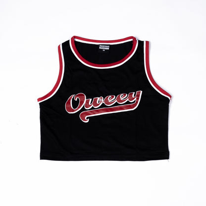 Muay Thai Nation Oweey black cropped tank top
